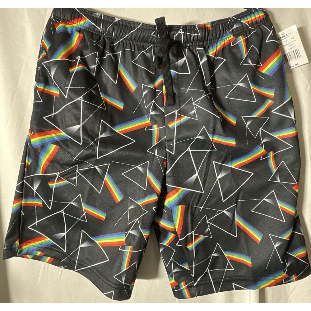 New Men's Pink Floyd Sleep Shorts-size Large‎